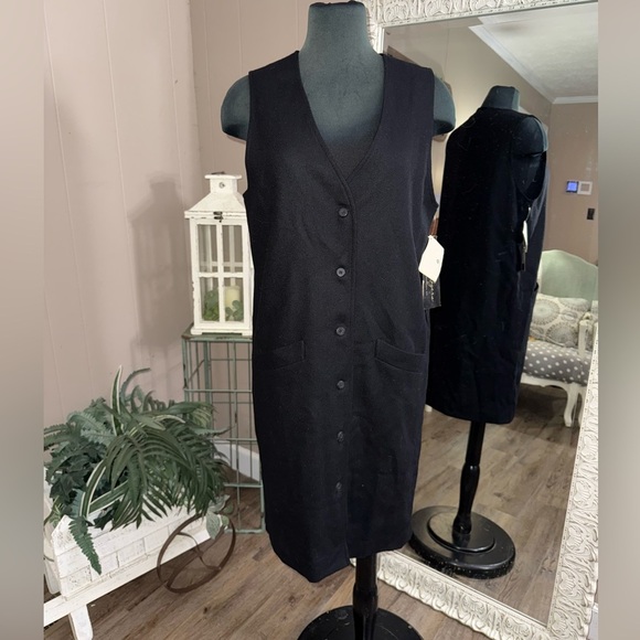 VTG Kim Rogers • Wool Vest Dress - Picture 2 of 9